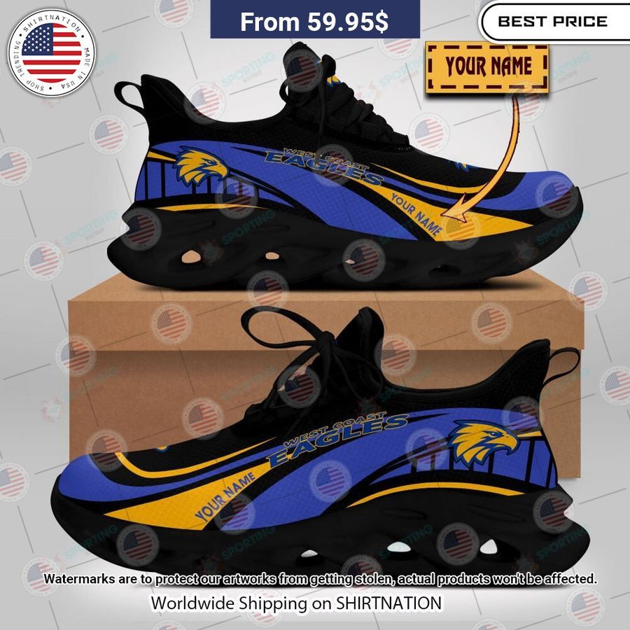 West Coast Eagles Custom Clunky Max Soul Shoes Your beauty is irresistible.