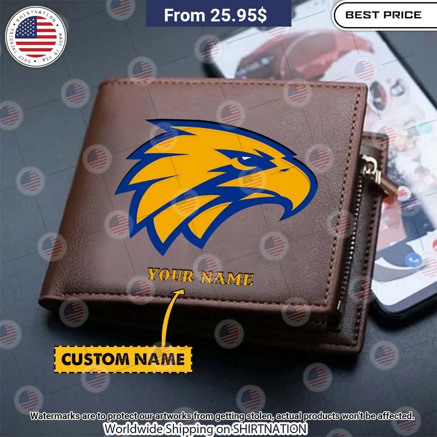 West Coast Eagles Custom Leather Wallet