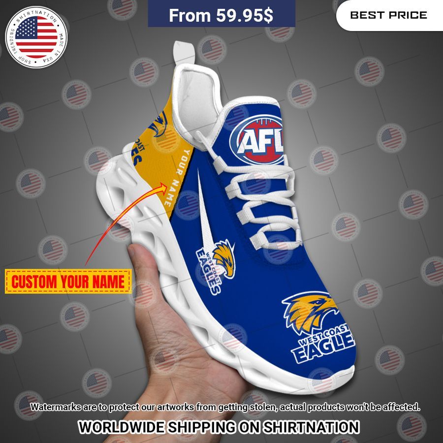 West Coast Eagles Custom Max Soul Shoes Such a charming picture.