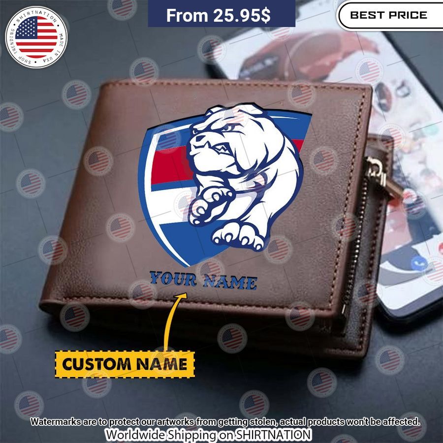 Western Bulldogs Custom Leather Wallet