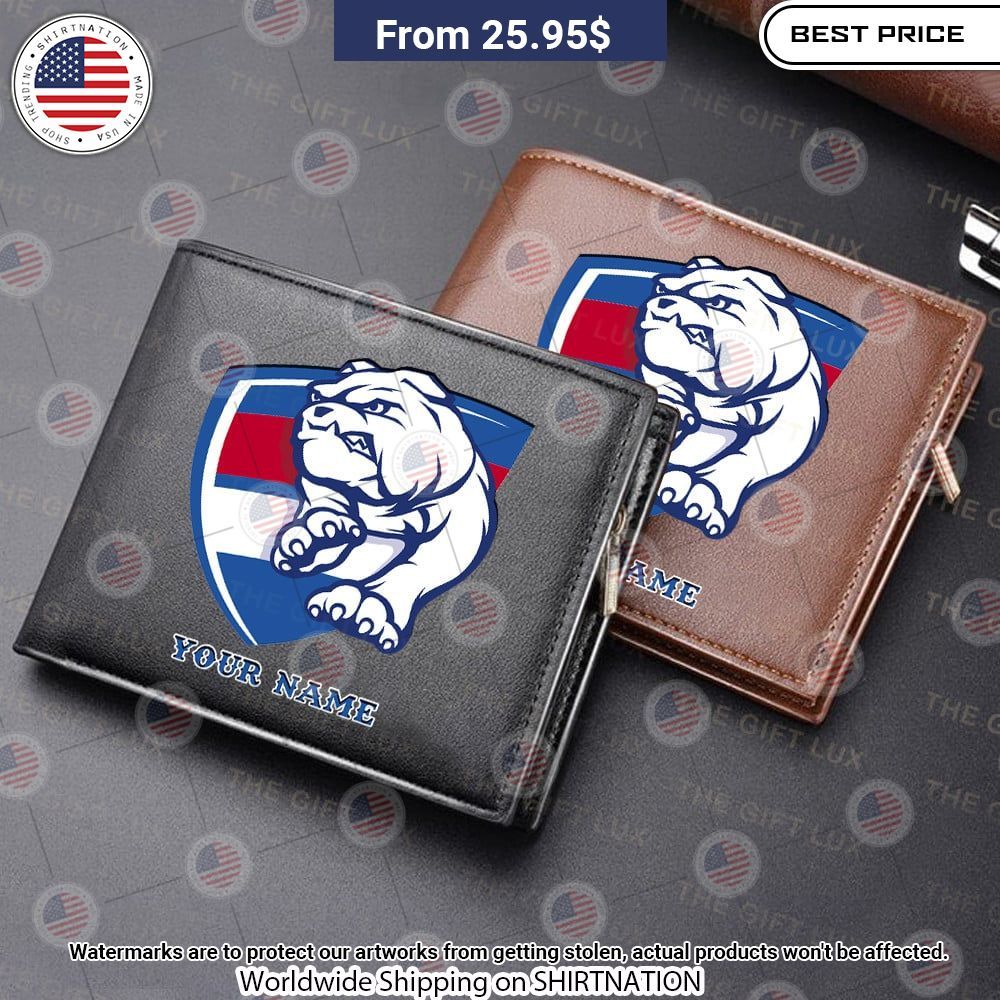Western Bulldogs Custom Leather Wallet Such a charming picture.