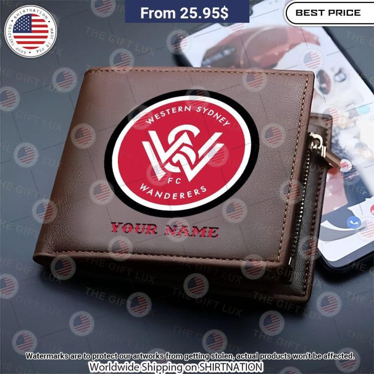 Western Sydney Wanderers FC Custom Leather Wallet Out of the world