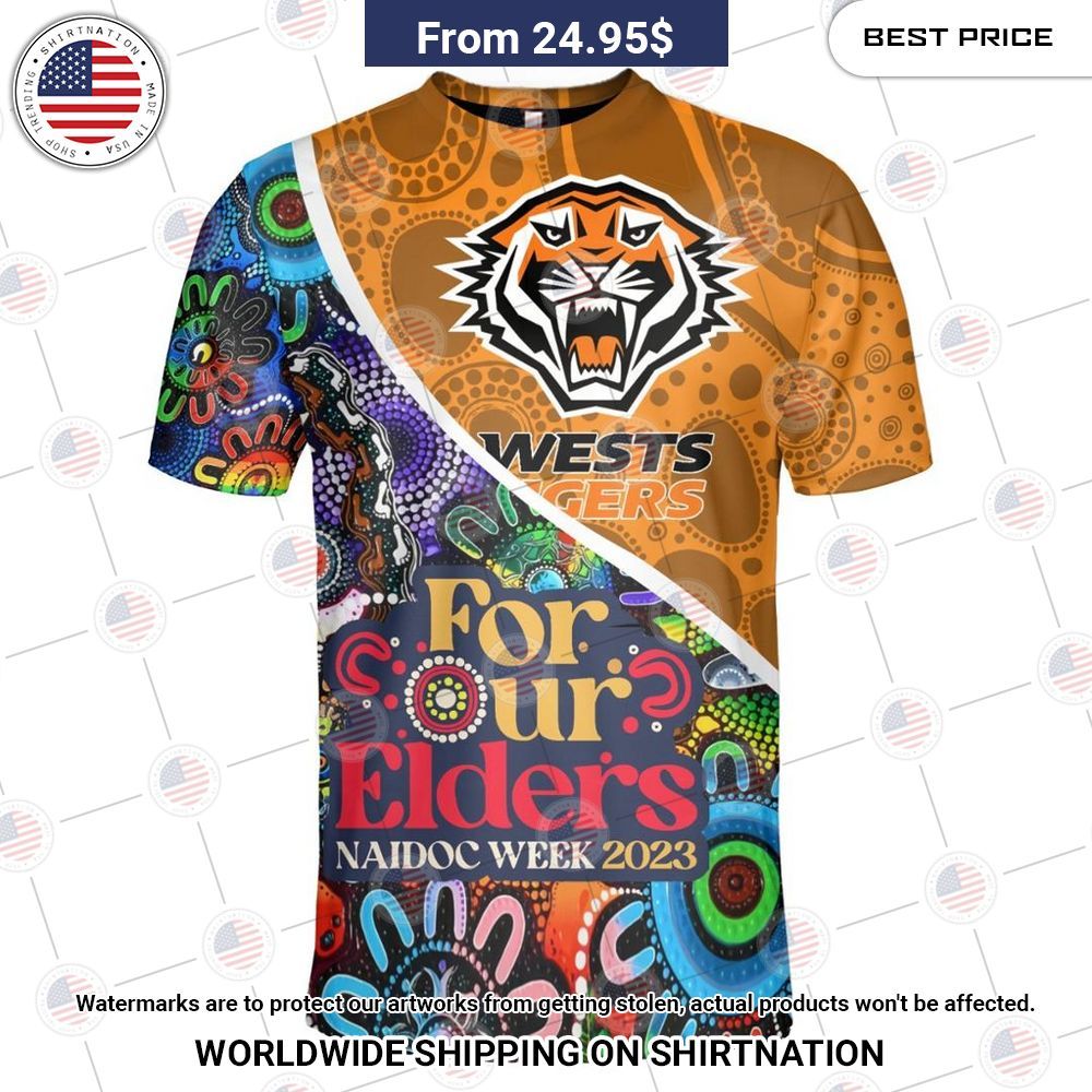 Wests Tigers NAIDOC Week 2023 Custom Shirt Natural and awesome