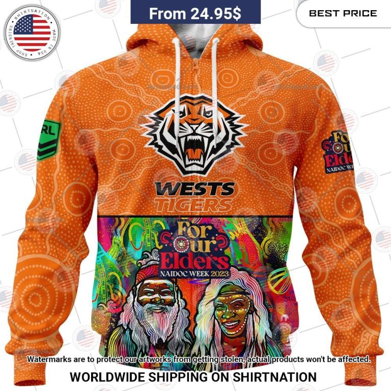 Wests Tigers Team NAIDOC Week 2023 Custom Shirt Cool look bro