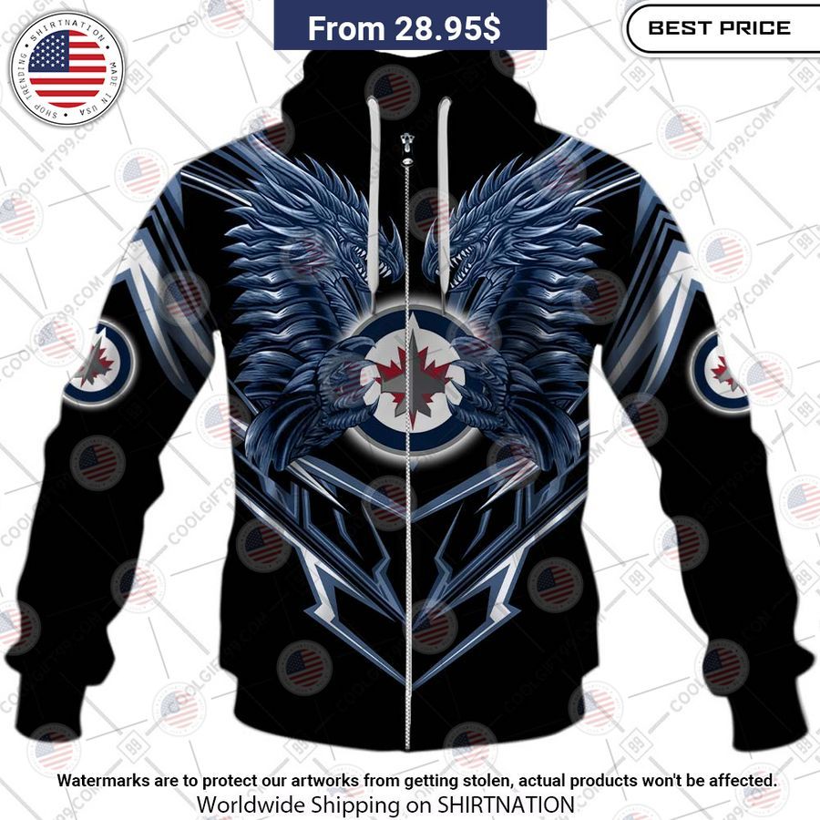 Winnipeg Jets Dragon Custom Shirt Cool look bro