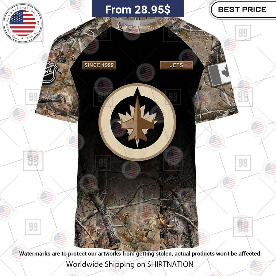 Winnipeg Jets Hunting Camo Custom Shirt Best click of yours