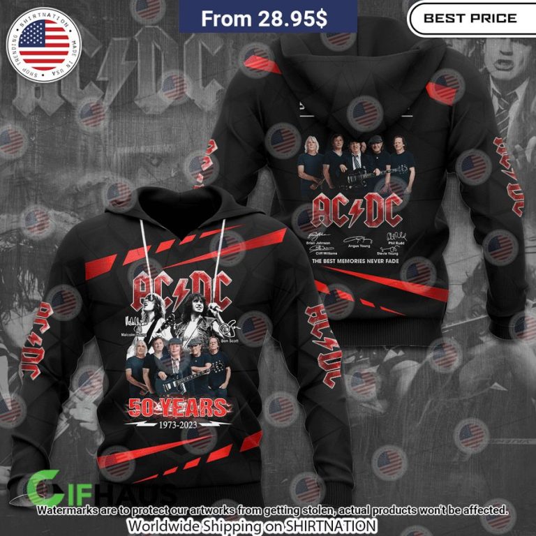 50 Years ACDC Band Shirt You look so healthy and fit