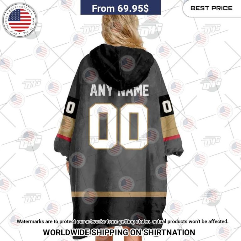 Personalized NHL Vegas Golden Knights Oodie Blanket Hoodie Damn good