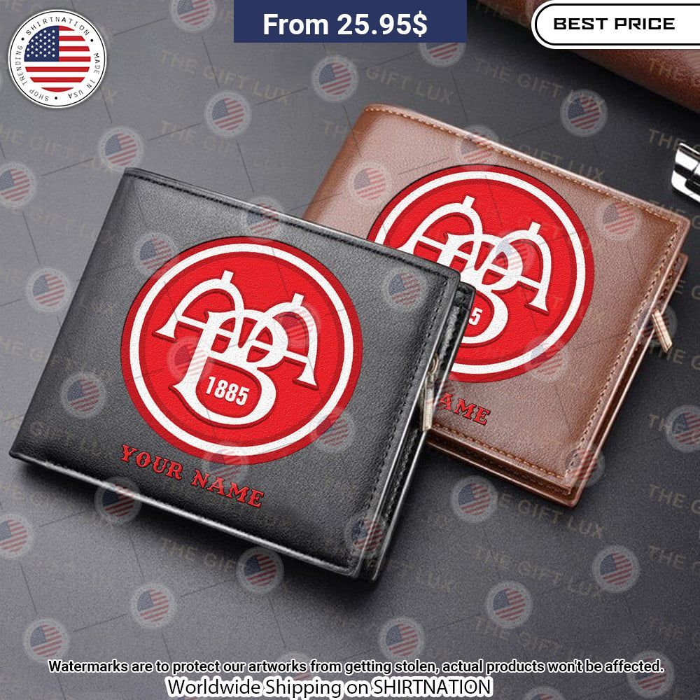 AaB Fodbold Personalized Leather Wallet Nice Pic
