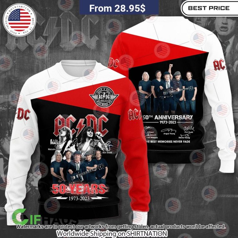 ACDC Band 50 Yearshe Best Memories Never Fade Hoodie Good one dear