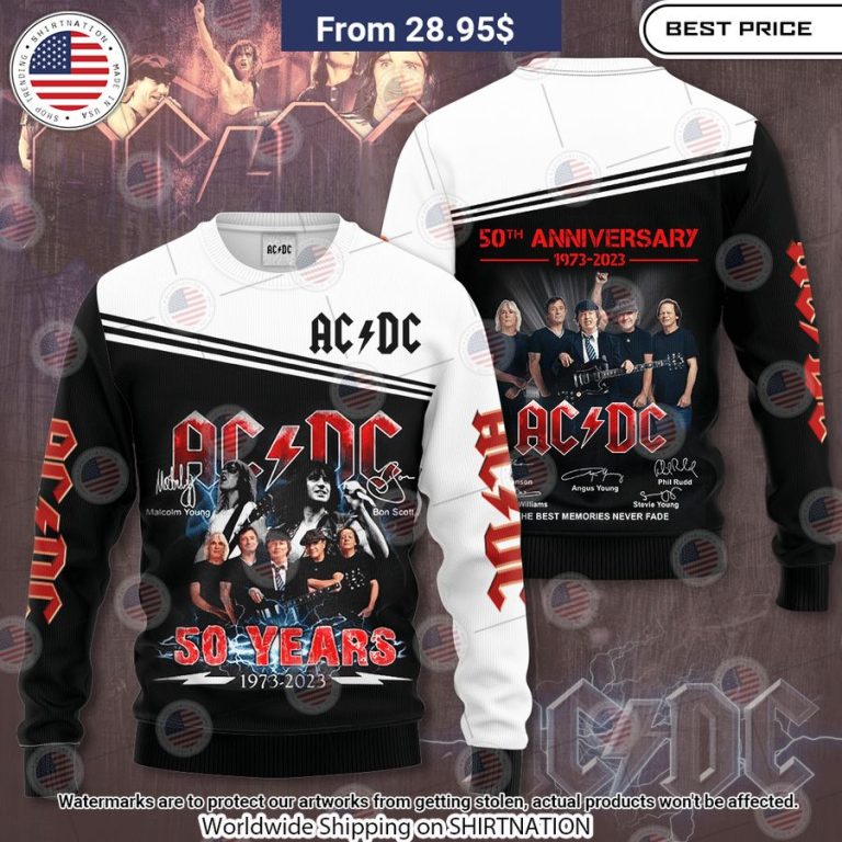 ACDC Band 50th Anniversary Shirt Long time