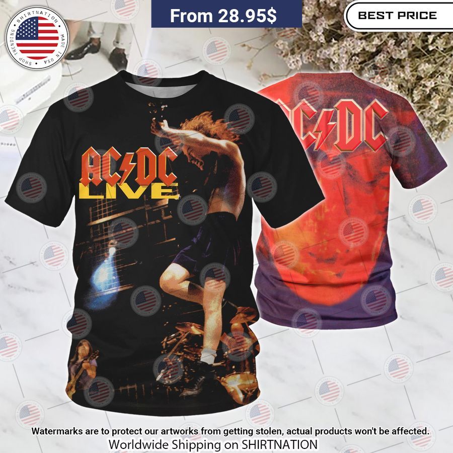 ACDC Live Album Shirt Bless this holy soul, looking so cute