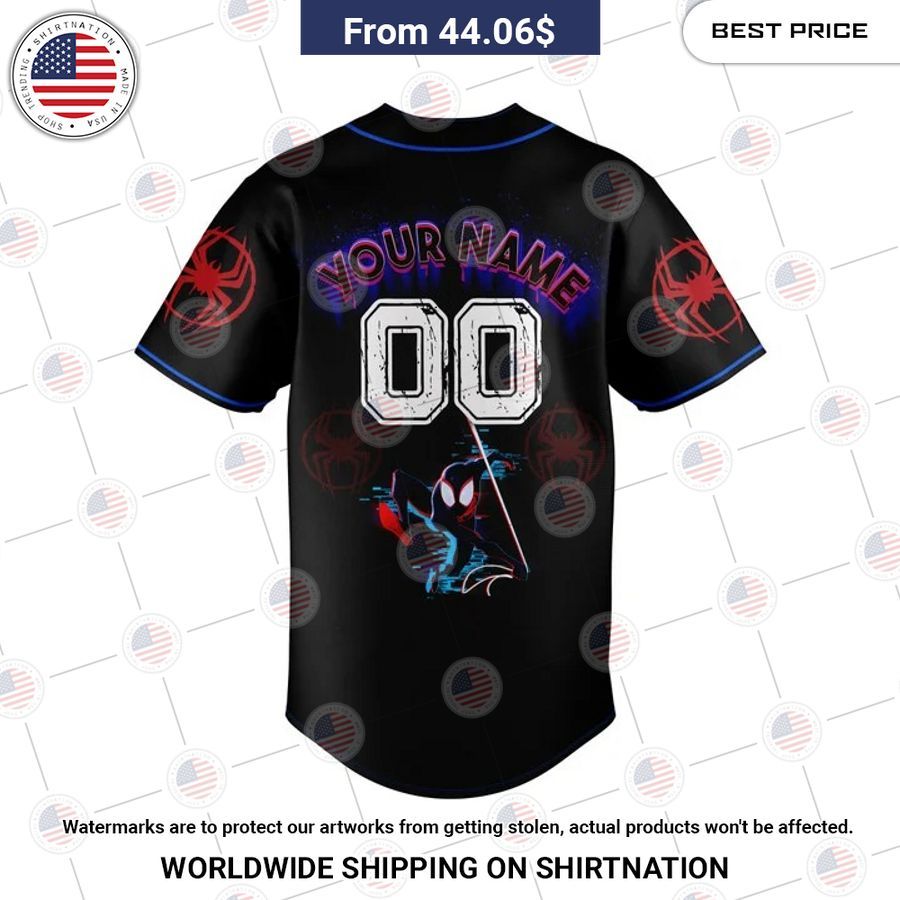 Across the spider verse Custom Baseball Jersey Handsome as usual