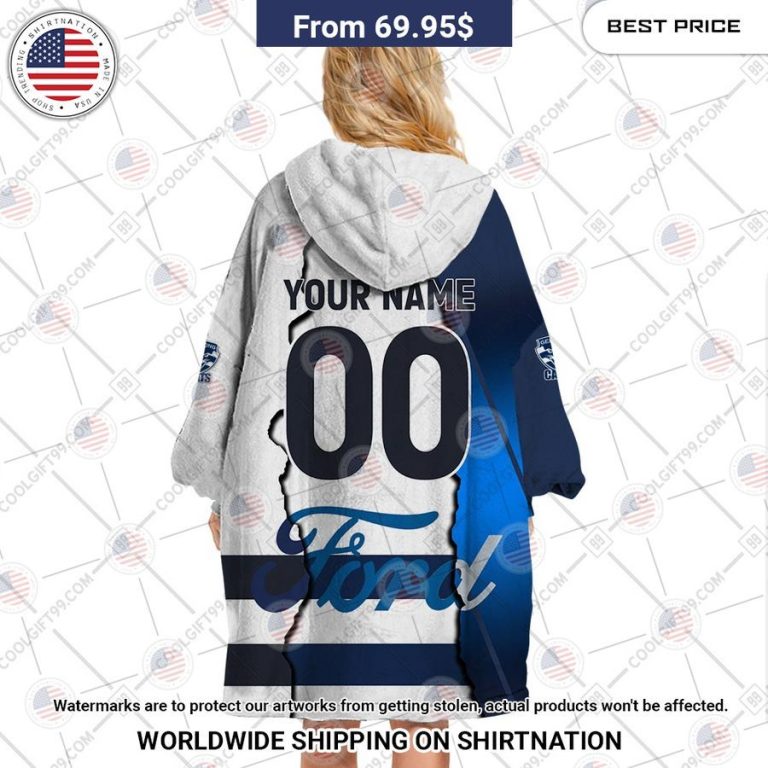 AFL Geelong Cats Mix CUSTOM Hoodie Blanket Lovely smile