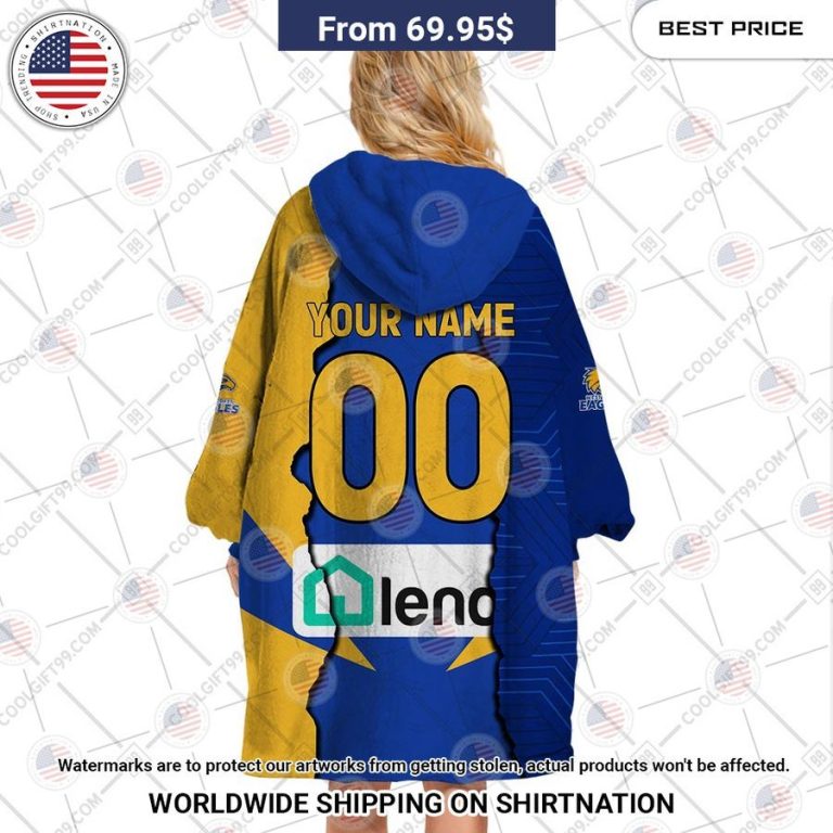 AFL West Coast Eagles Mix CUSTOM Hoodie Blanket I am in love with your dress