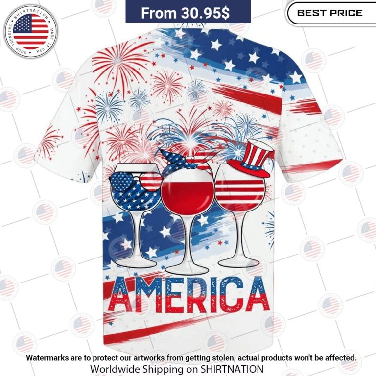 America 4th Of July Sunglasses Hawaiian Shirt Nice Pic