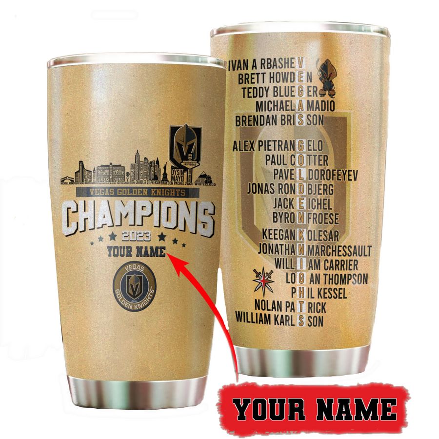 vegas golden knights stanley cup champions 2023 custom tumbler 1