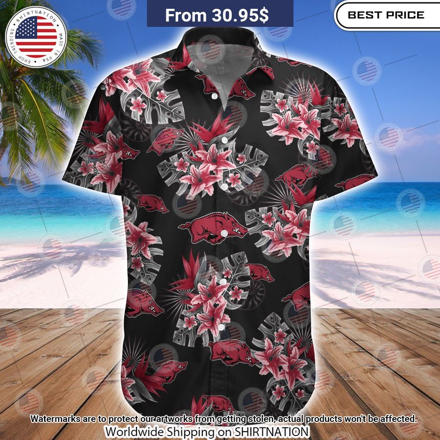 Arkansas Razorbacks Tide Football Hawaiian Shirt You look lazy