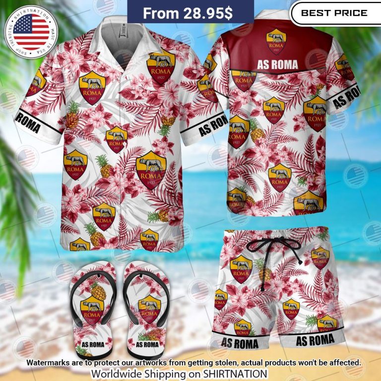 AS Roma Hawaiian Shirt Hundred million dollar smile bro