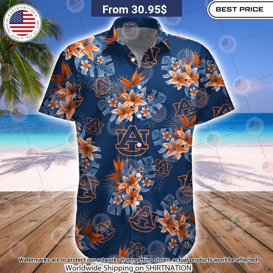 Auburn Tigers Tide Football Hawaiian Shirt Elegant and sober Pic