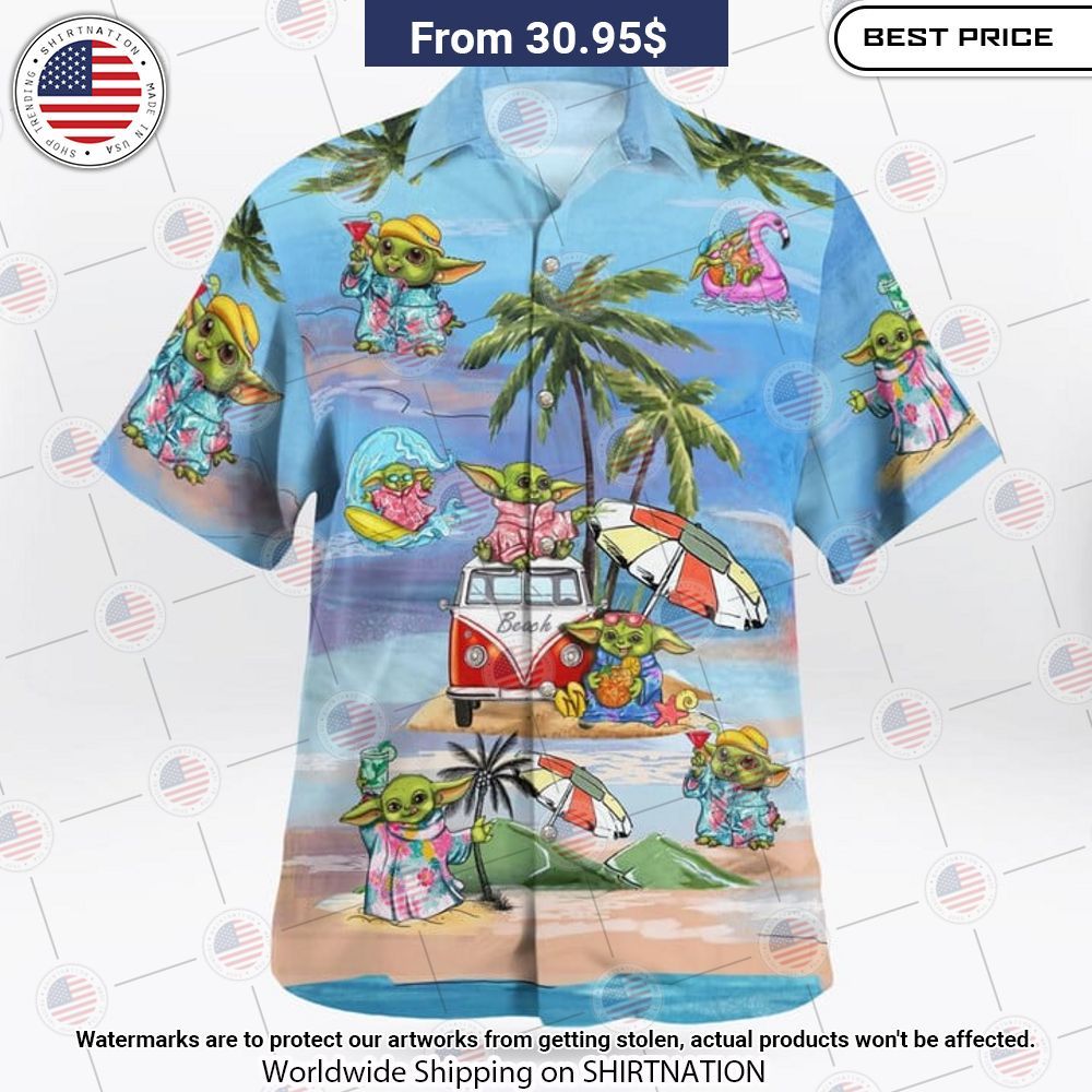 BEST Baby Yoda Summer Time Hawaii Shirt