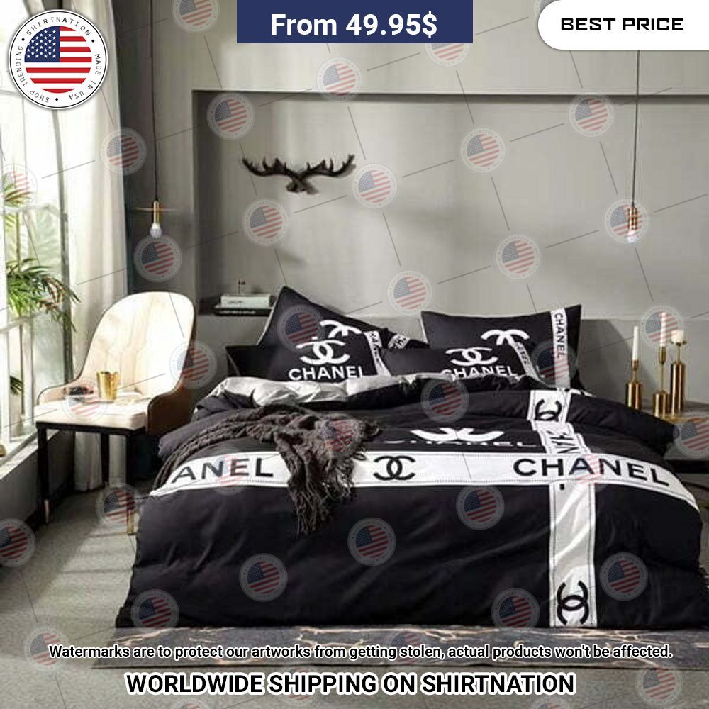BEST Chanel Quilt Bedding Set You look cheerful dear