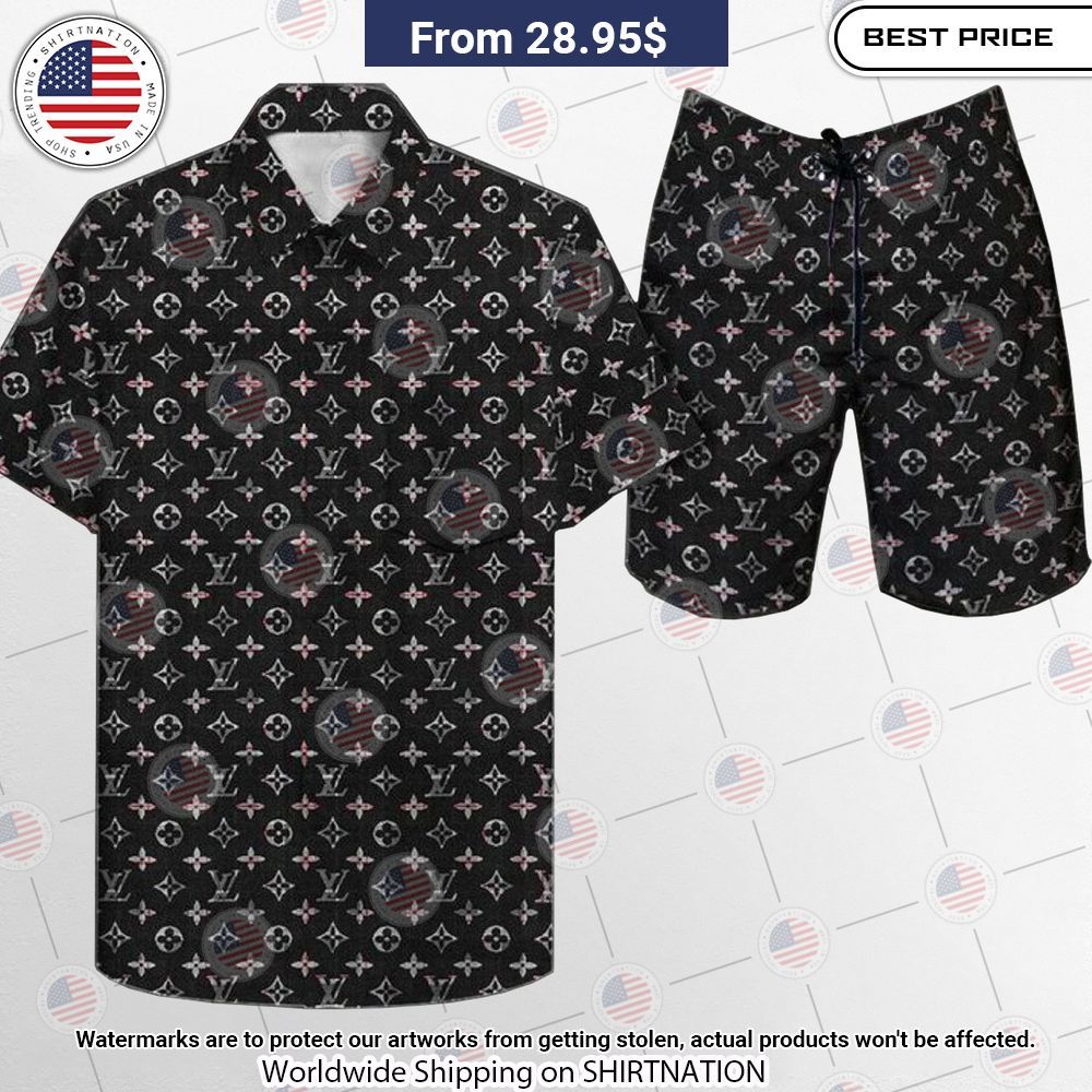 BEST Louis Vuitton Black Hawaii Shirt