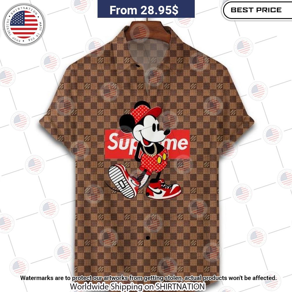 BEST Louis Vuitton Mickey Mouse Hawaii Shirt Rejuvenating picture