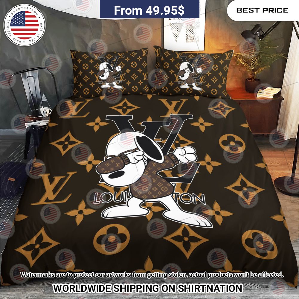 BEST Louis Vuitton Snoppy Bedding Set Your beauty is irresistible.