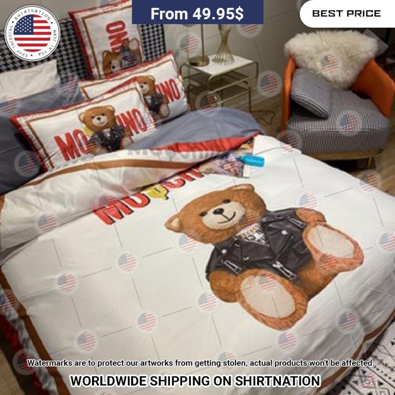 BEST Moschino Teddy Bear Bedding Set Stand easy bro