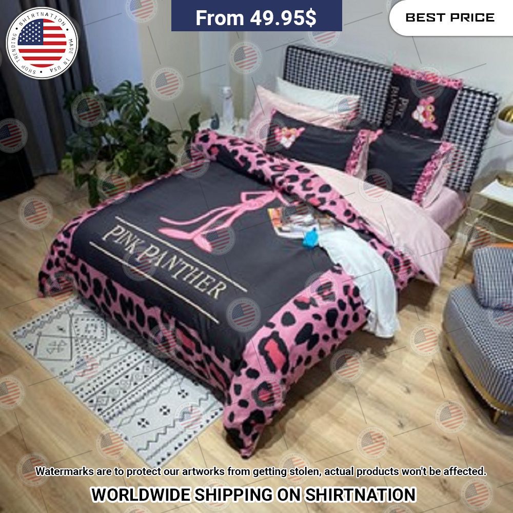 BEST Pink Panther Bedding Set This place looks exotic.