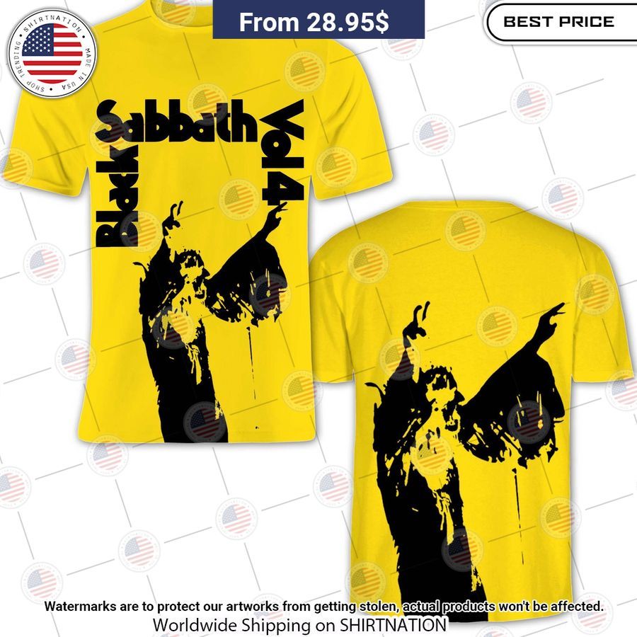 Black Sabbath band Vol 4 Shirt Loving, dare I say?