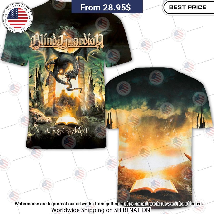 Blind Guardian Awist inhe Myth Album Shirt Cutting dash