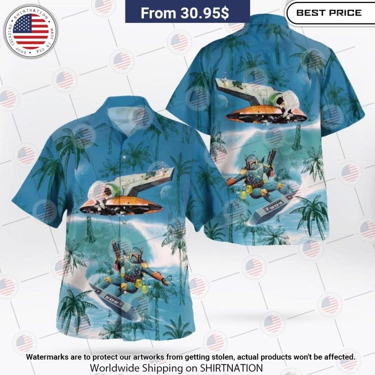 Boba Fett The Mandalorian Surfing Hawaiian Shirt Beauty queen