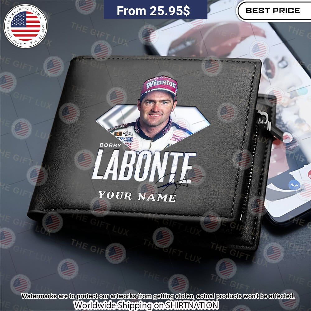 Bobby Labonte Custom Leather Wallet Nice place and nice picture