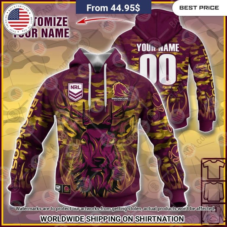 Brisbane Broncos Deer Hunting Hoodie Oh my God you have put on so much!