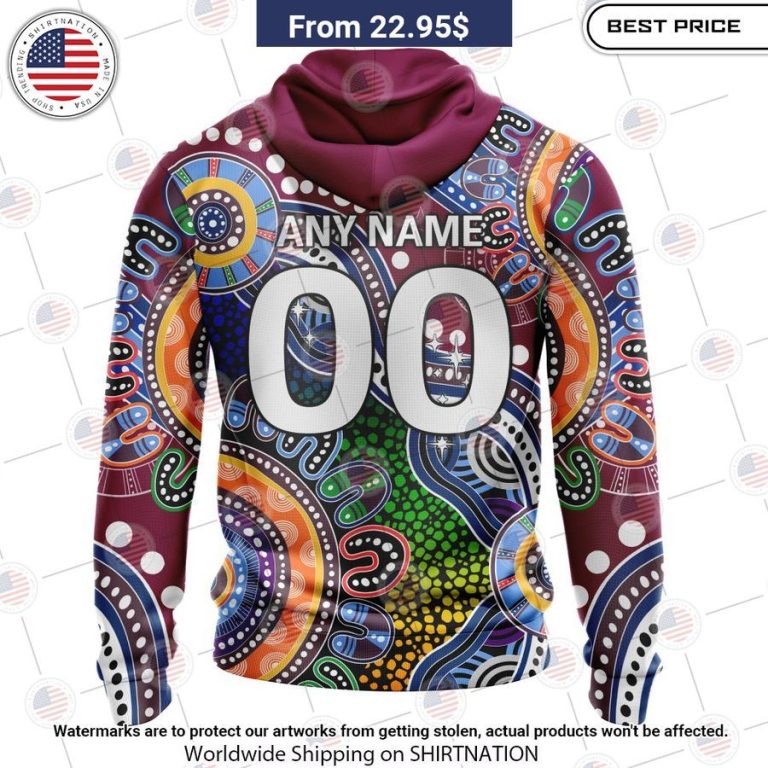 Brisbane Lions Indigenous Custom Shirt Two little brothers rocking together