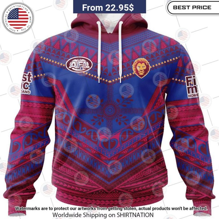 Brisbane Lions Pasifika Custom Shirt Beauty is power; a smile is its sword.