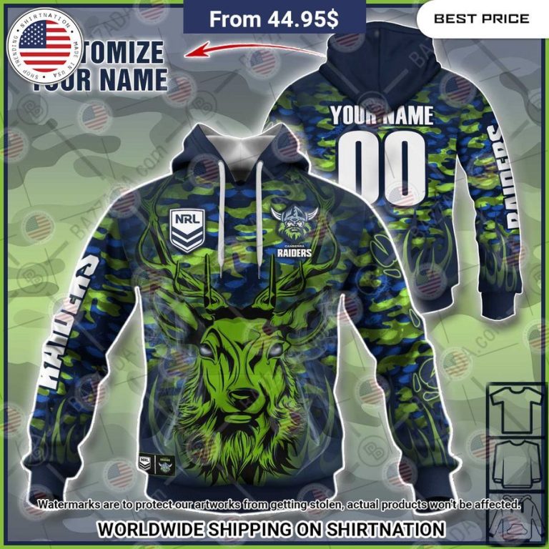 Canberra Raiders Deer Hunting CUSTOM Hoodie Best click of yours