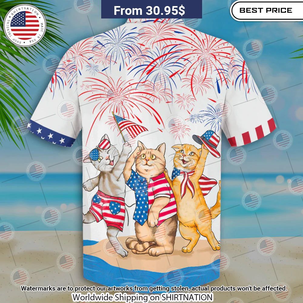 Cat Independence Day Hawaiian Shirt This picture is worth a thousand words.