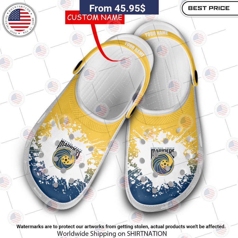 Central Coast Mariners Crocs Shoes Nice Pic