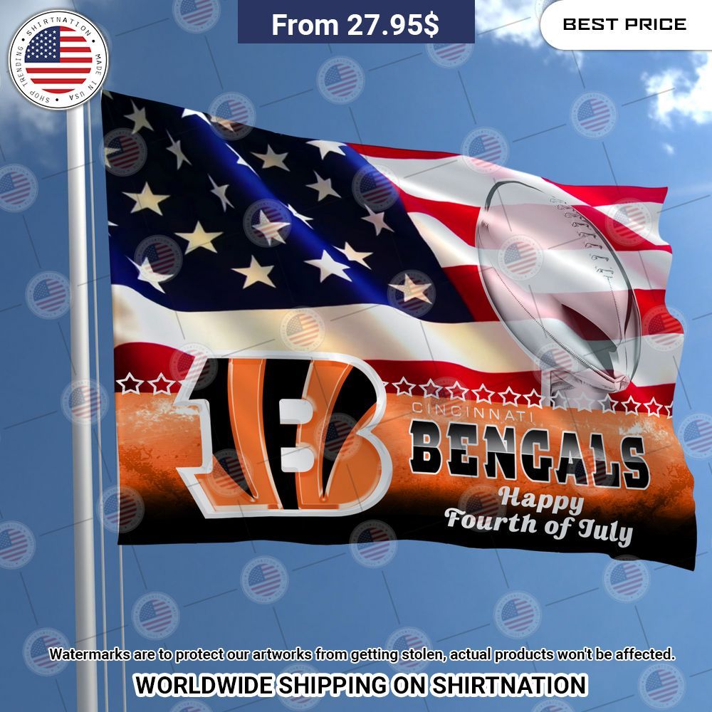 Cincinnati Bengals Happy Fourth of July Flag Your beauty is irresistible.
