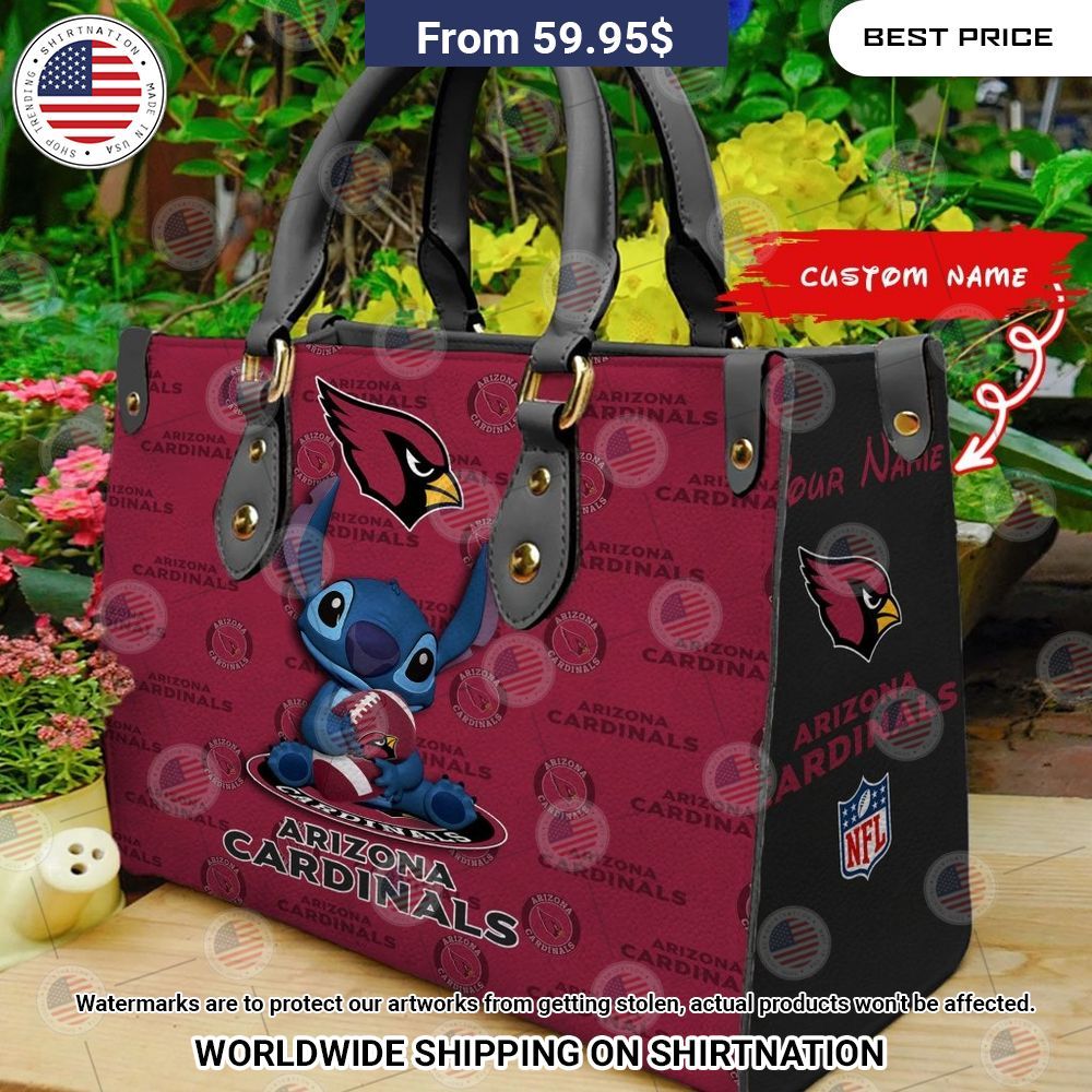 Custom Arizona Cardinals Stitch Leather Handbag It is too funny