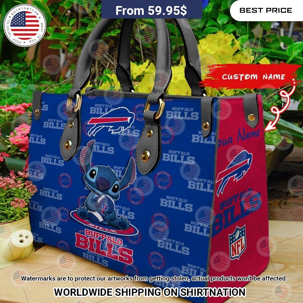 BEST Buffalo Bills Stitch Custom Leather Handbags