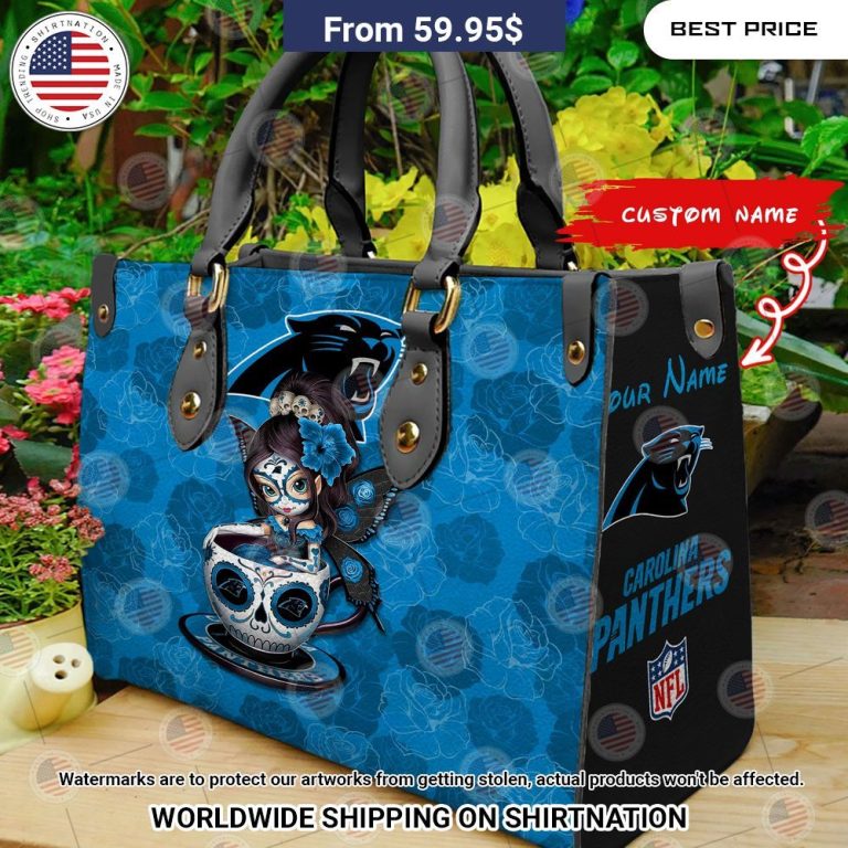 custom carolina panthers sugar skull girl leather handbag 1 540.jpg