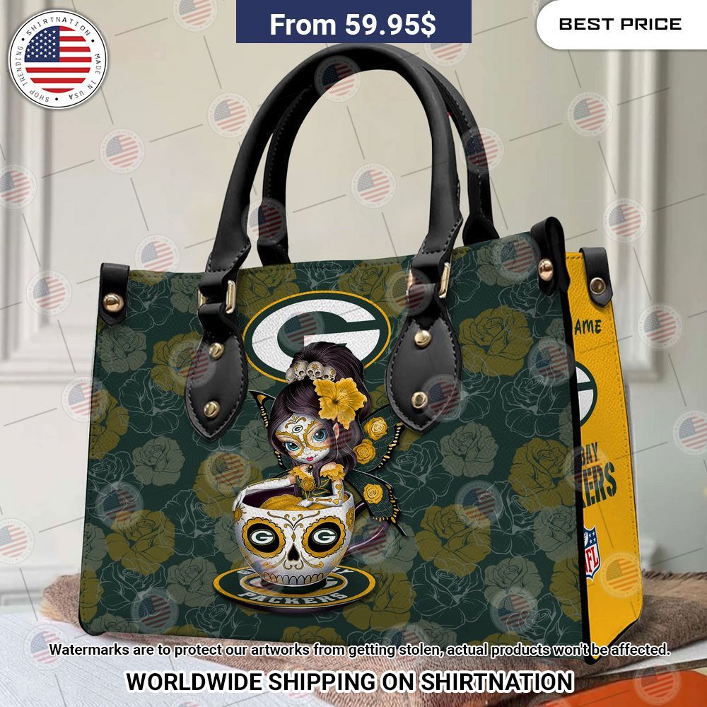 custom green bay packers sugar skull girl leather handbag 3 138.jpg