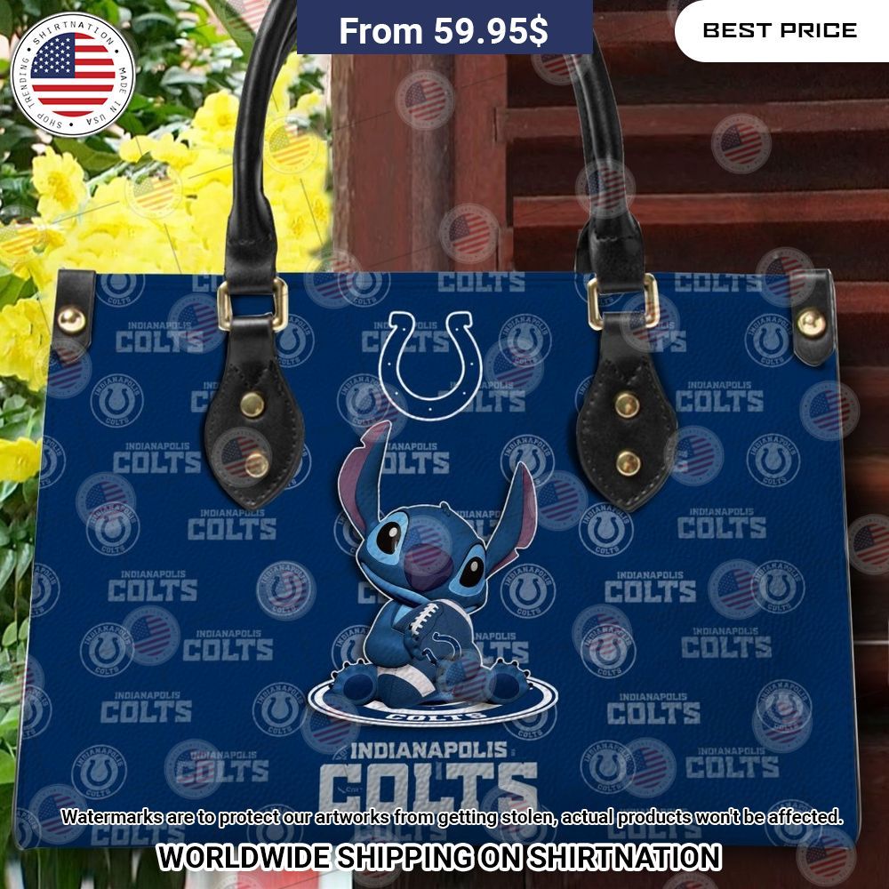 Custom Indianapolis Colts Stitch Leather Handbag Ah! It is marvellous