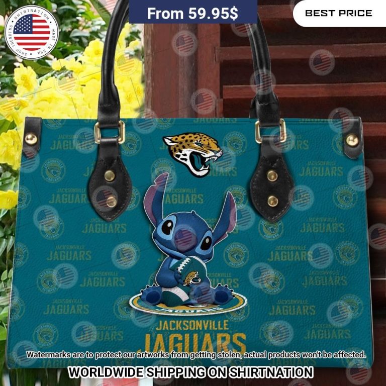 Custom Jacksonville Jaguars Stitch Leather Handbag Nice shot bro