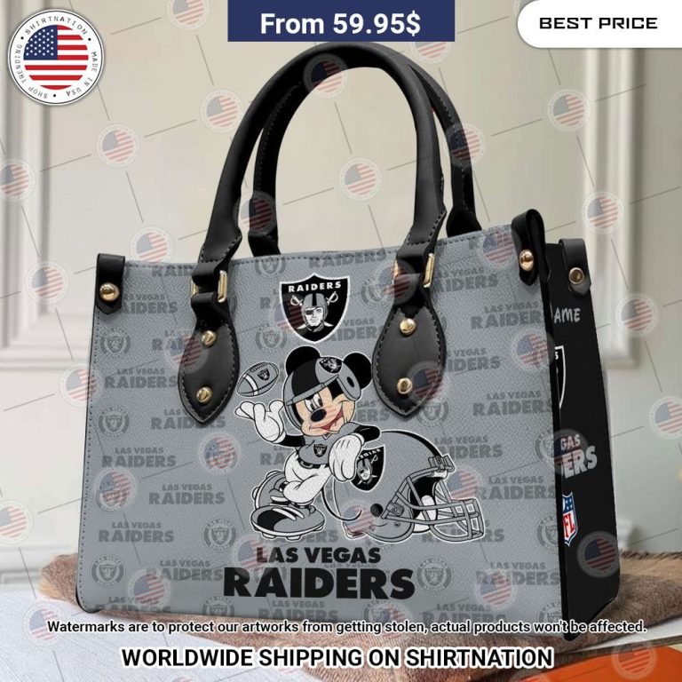 Custom Las Vegas Raiders Leather Handbag Best picture ever