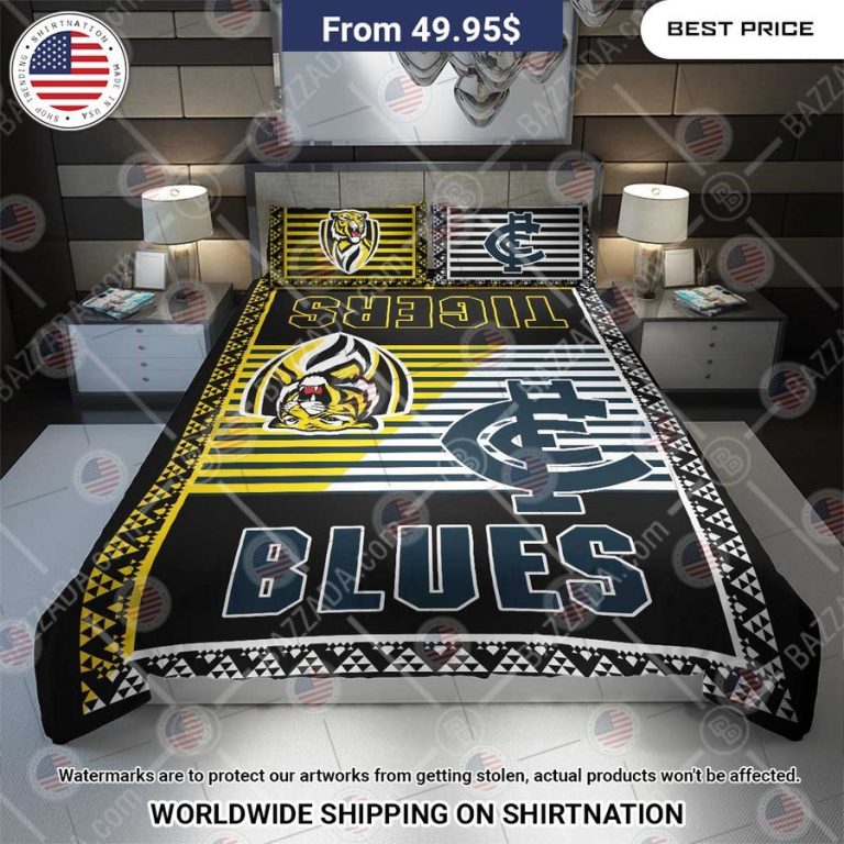 custom logo 2 teams of afl bedding set 3 368